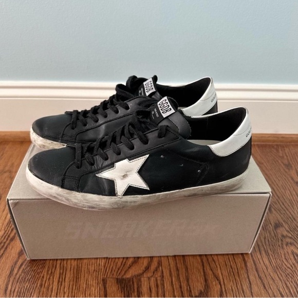 Golden Goose Black and White Sneakers - Picture 1 of 5